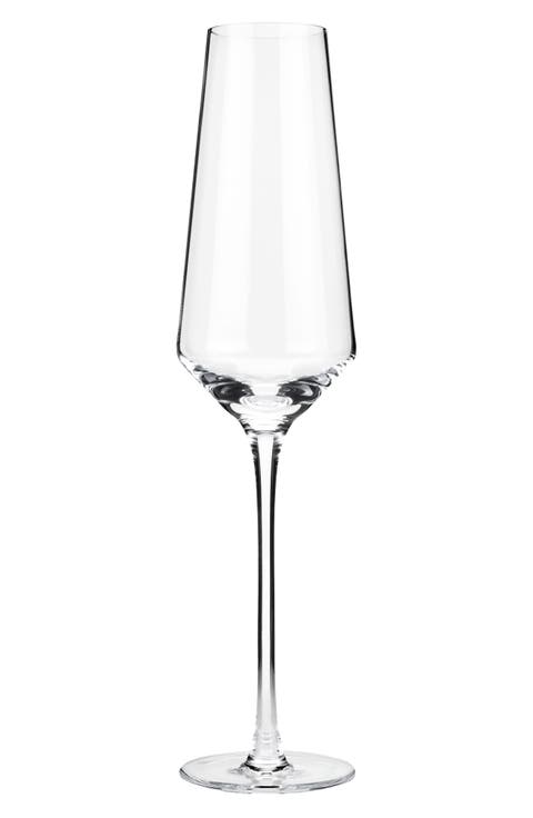 Raye Crystal Angled Champagne Flutes Set of 2