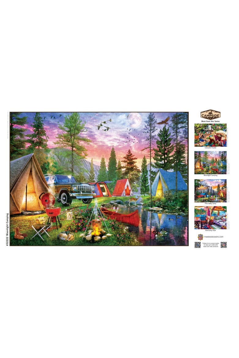 Moonlight Camping 300 Piece Puzzle, Alternate, color, Multicolor
