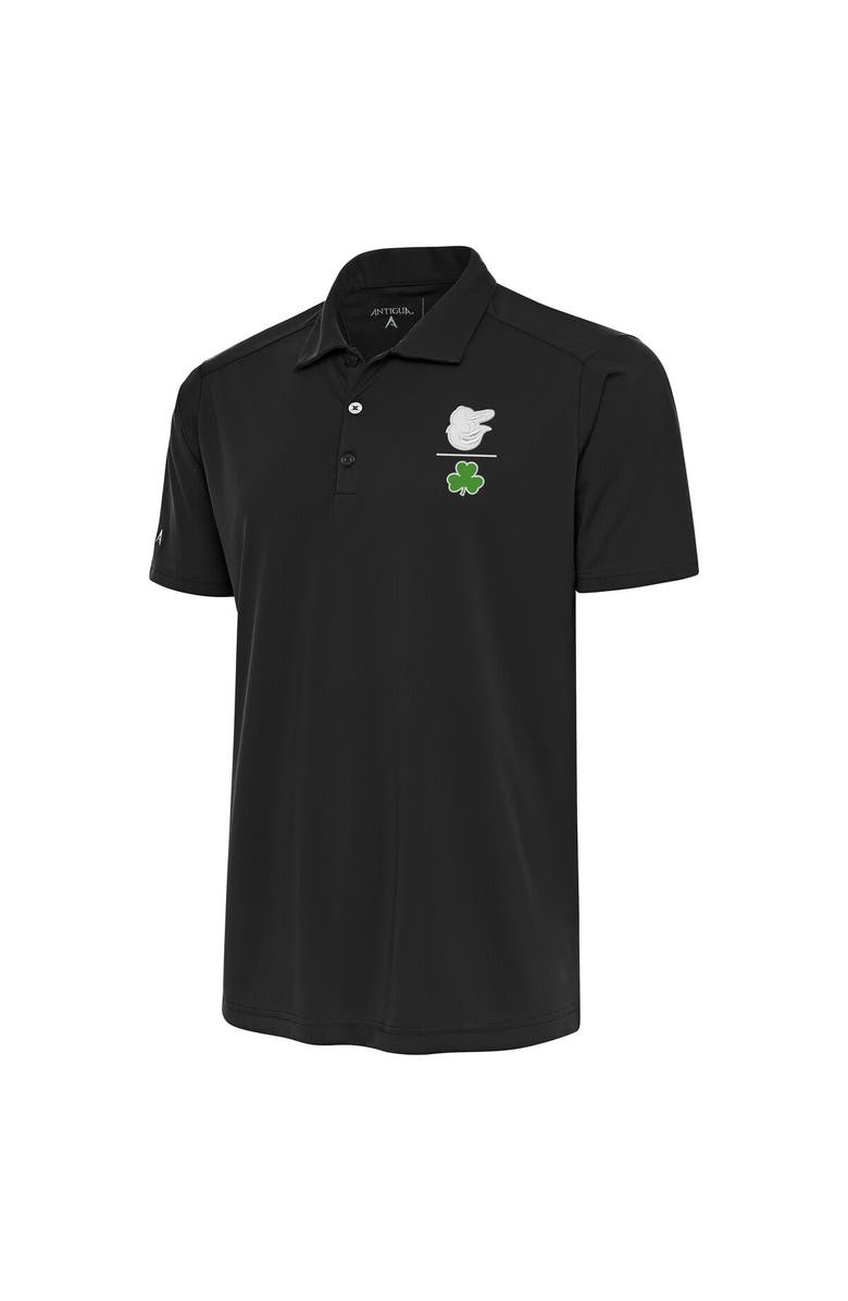 ANTIGUA Men's Antigua  Charcoal Baltimore Orioles Shamrock Tribute Polo, Main, color, 
