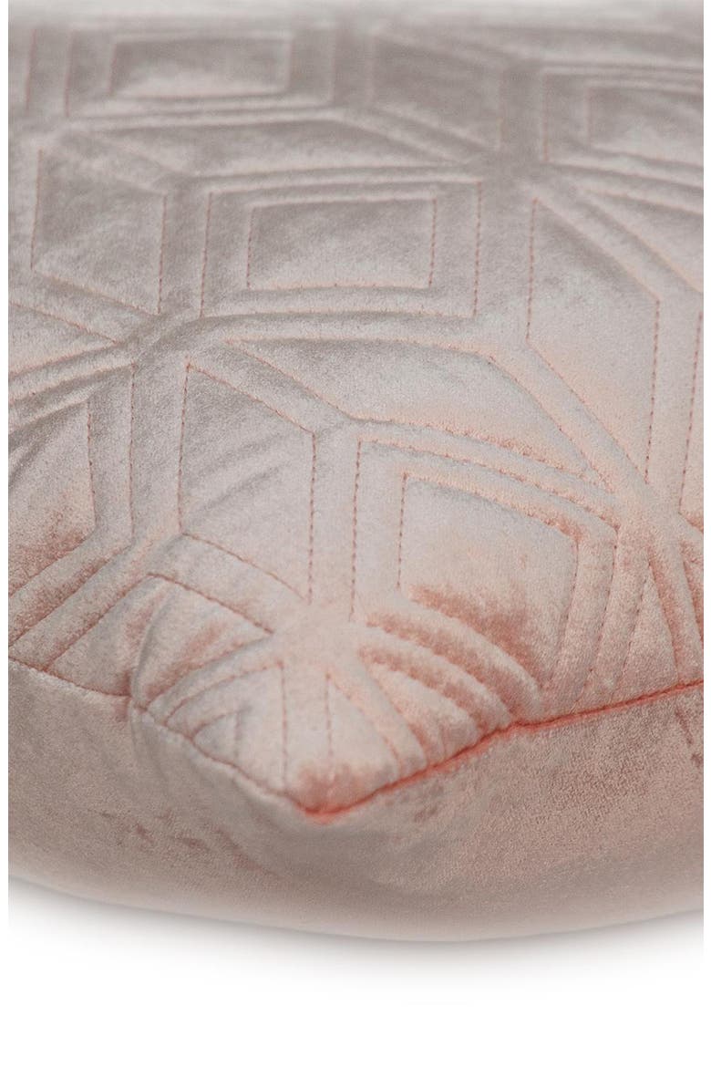 Tufted Velvet Throw Pillow, Alternate, color, PINK