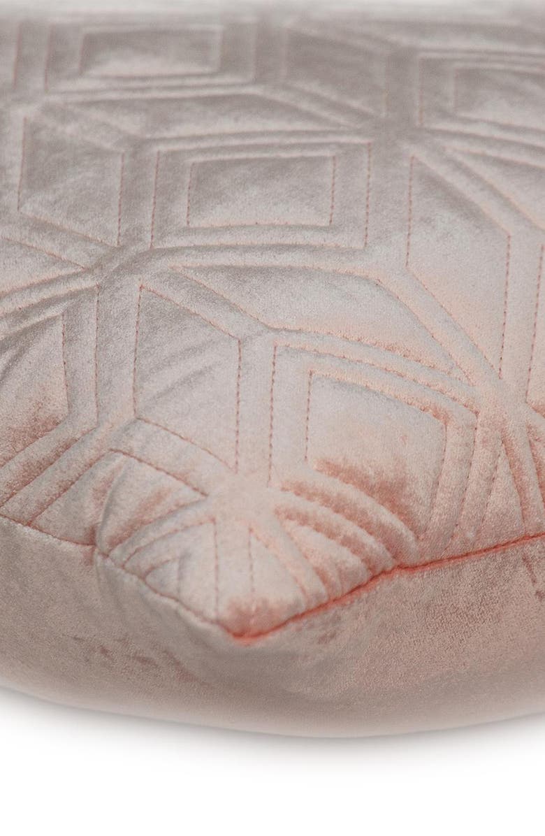 PARKLAND COLLECTION Tufted Velvet Throw Pillow, Alternate, color, Pink