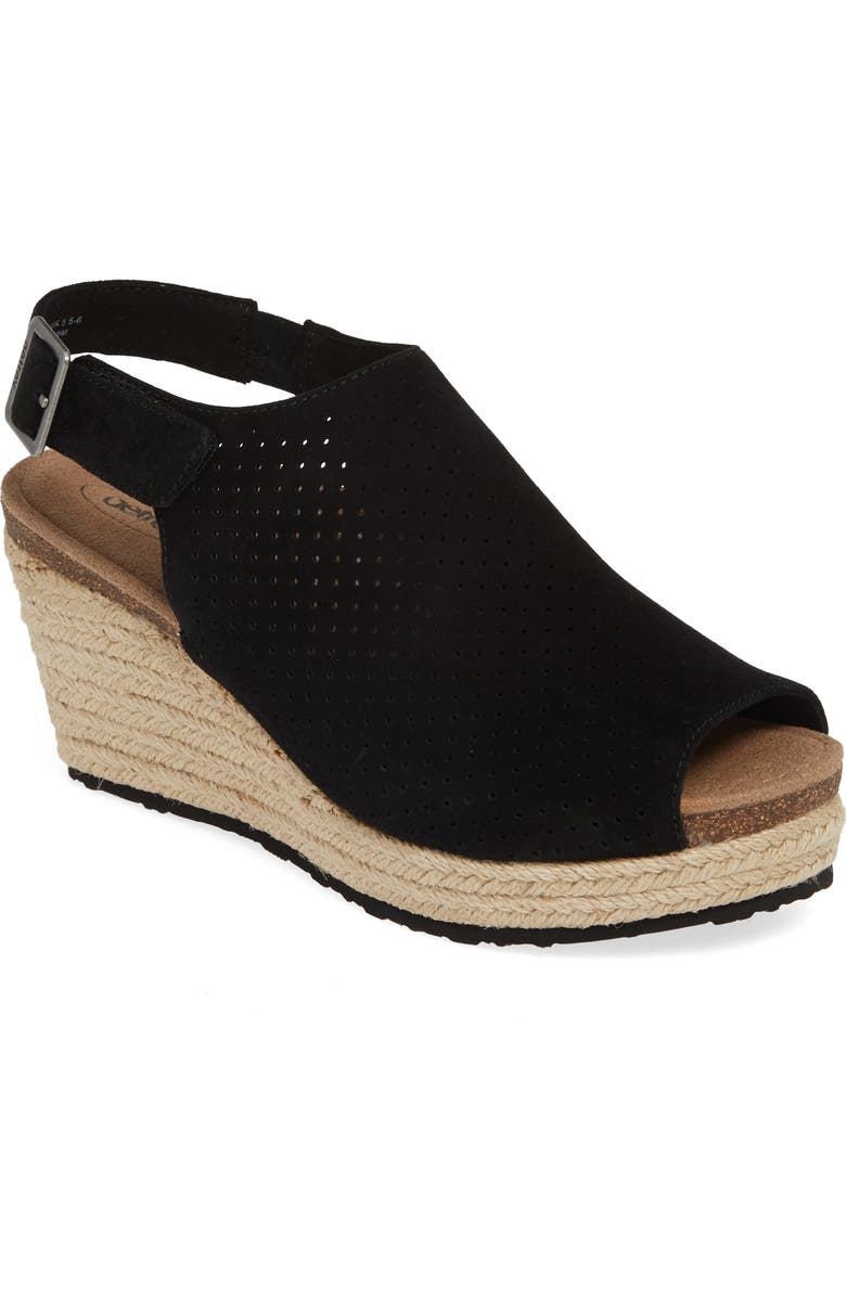 Aetrex Sherry Espadrille Wedge Sandal, Main, color,