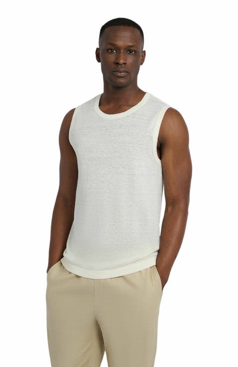 Linen Sweater Tank Top