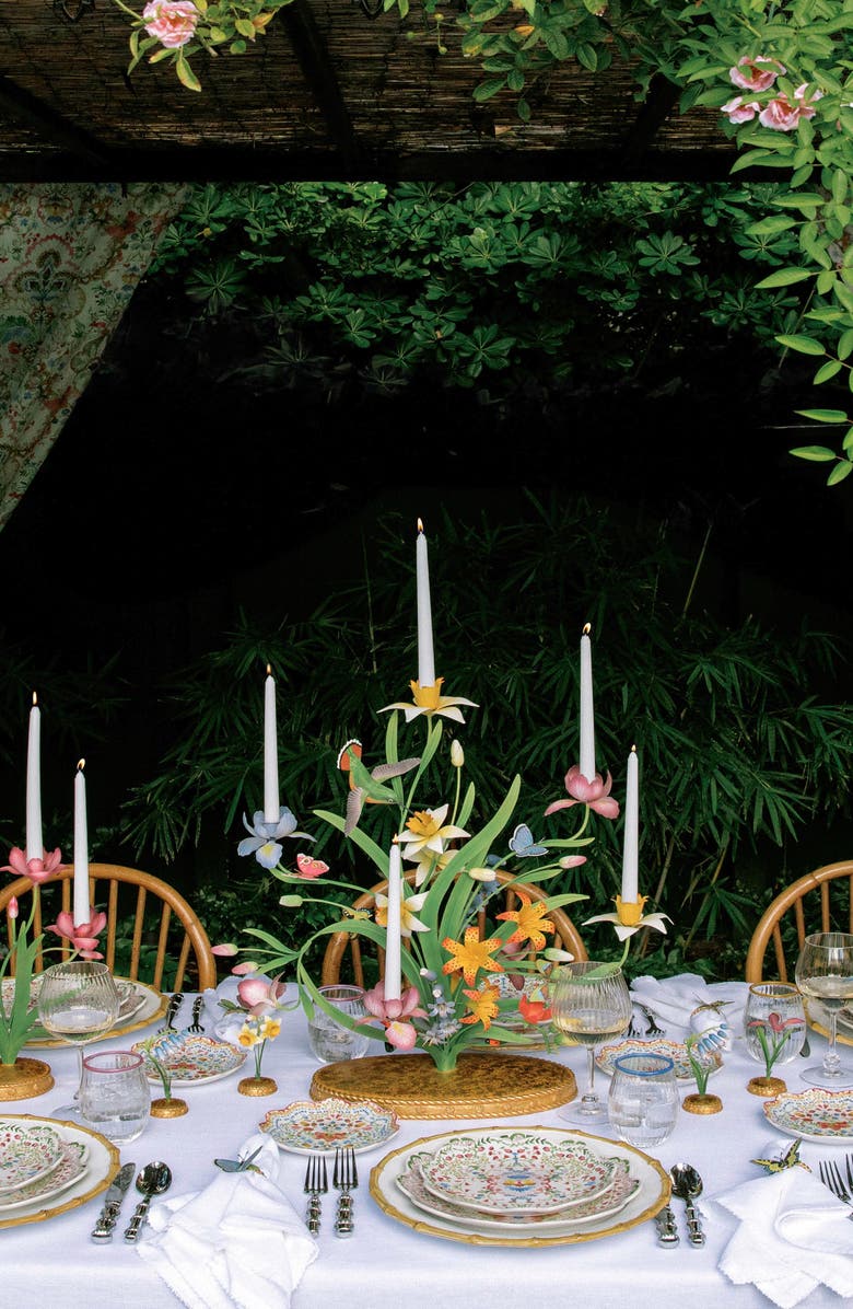 Juliska Meadow Walk Bouquet Centerpiece, Alternate, color, Multi Orange