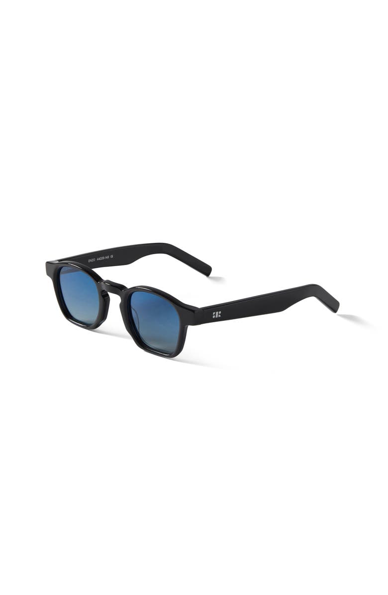French Kiwis Eyewear Enzo Sunglasses, Alternate, color, Black
