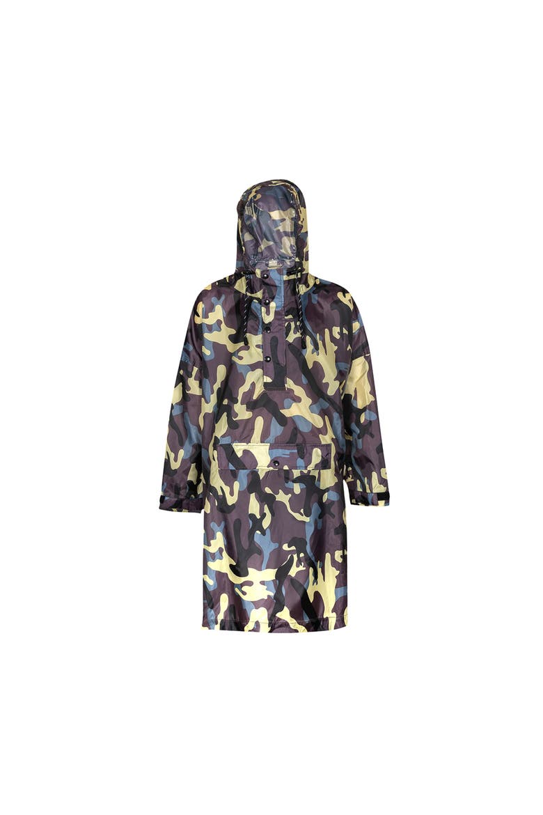 Kids Rain Poncho Jungle, Alternate, color, Camouflage