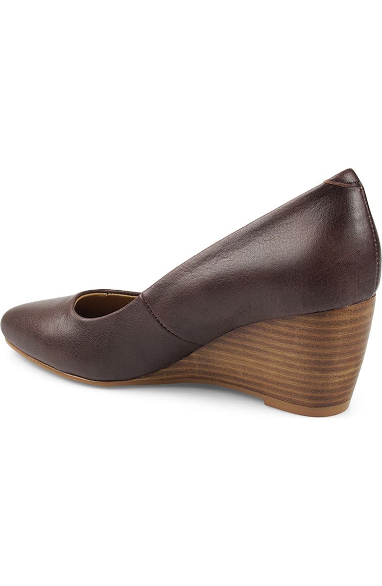 National Comfort Wedge Pump, Alternate, color, Brown Leather