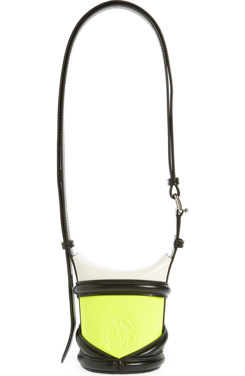 McQueen Mini The Curve Colorblock Leather Crossbody Bag, Alternate, color,