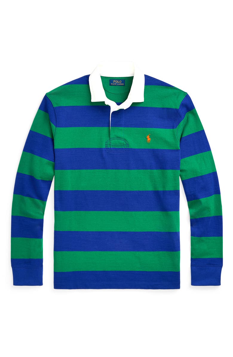 Polo Ralph Lauren Stripe Oversize Rugby Shirt, Alternate, color,