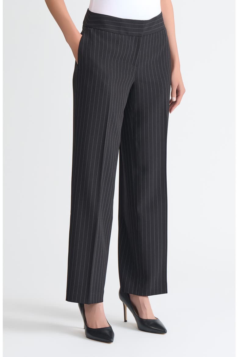 Wide Leg Pants, Alternate, color, BLACK/ VANILLA ICE