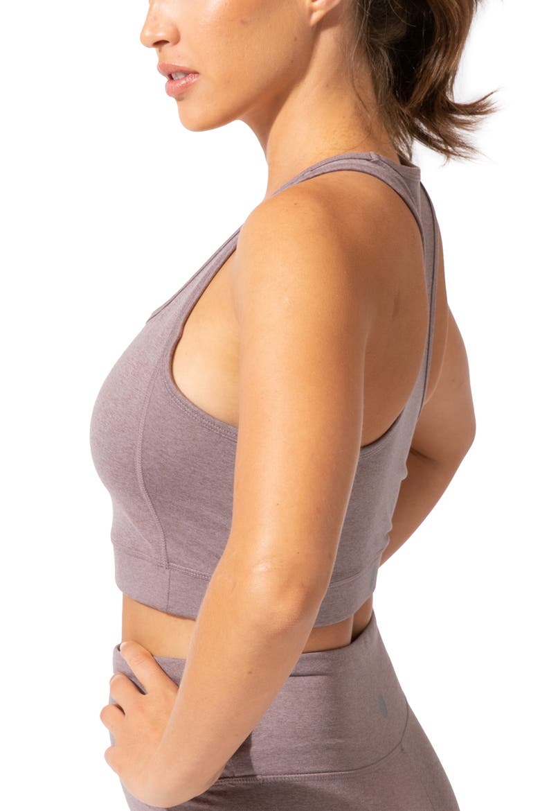 Lunette Sports Bra, Alternate, color, HEATHER SORREL