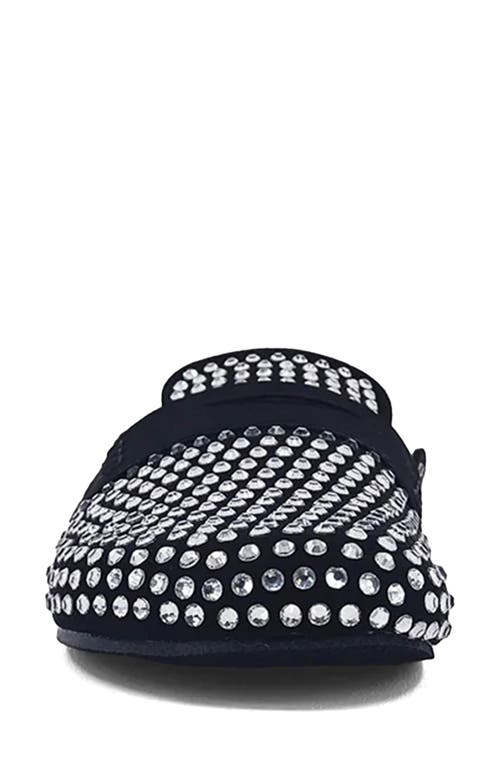 Shushop Tracy Crystal Embellished Mule In Black