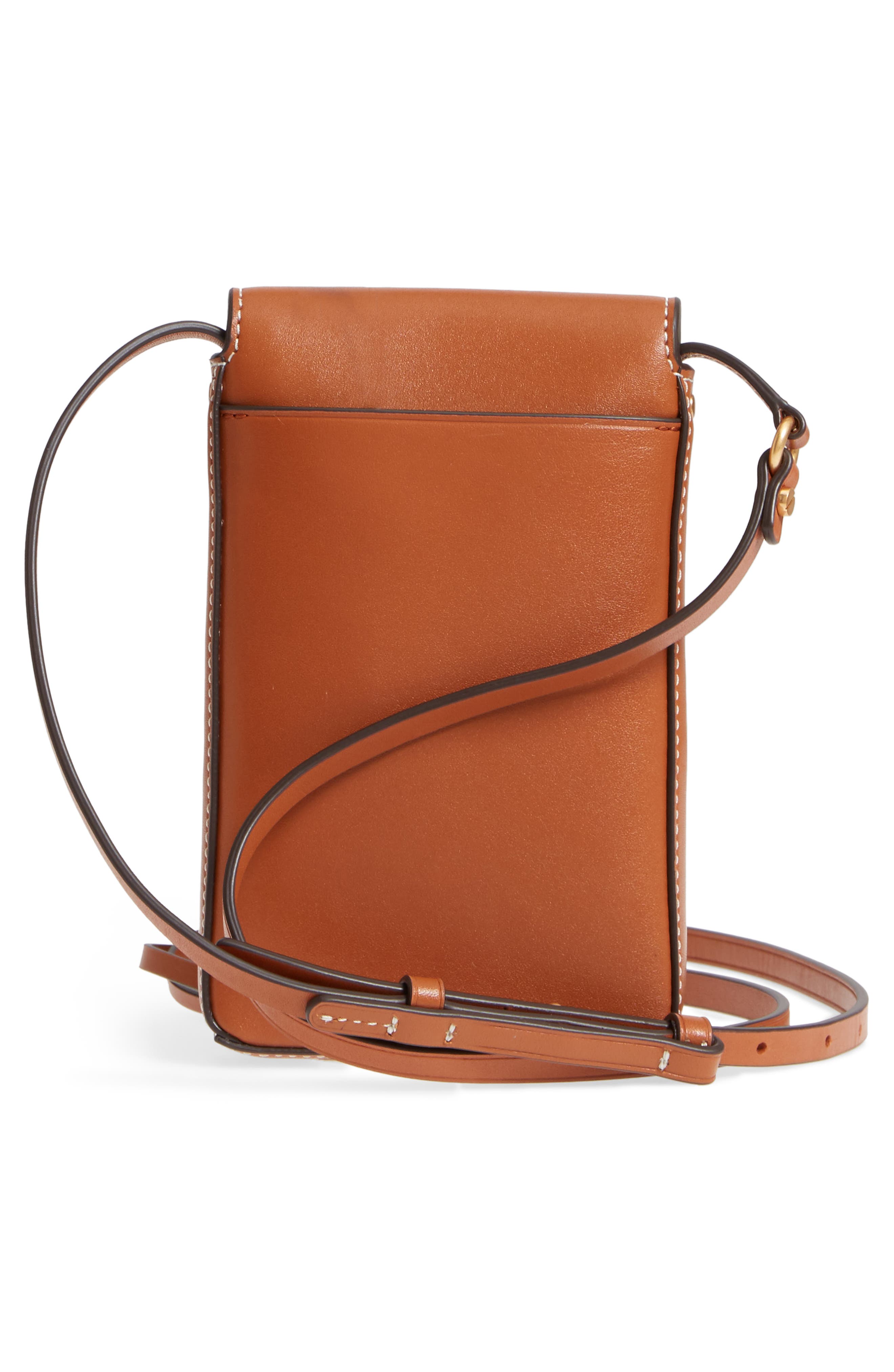 Tory Burch Miller Leather Phone Crossbody Bag, Alternate, color, 