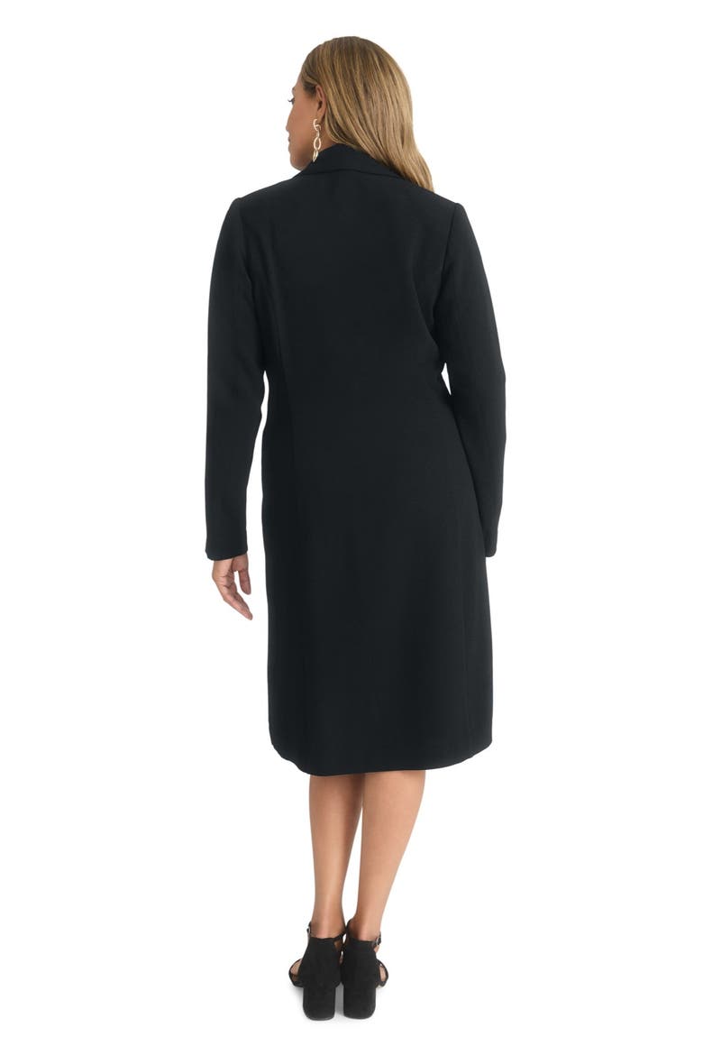 Double Breasted Jacket Dress, Alternate, color, BLACK