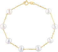 EFFY 14K Yellow Gold Fresh Water Pearl Single Strand Bracelet