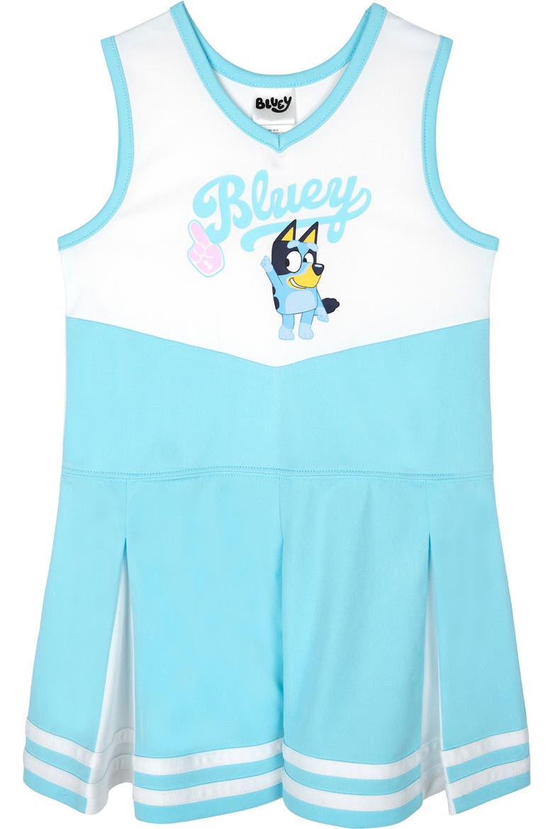 Sleeveless Cheerleader Dress, Main, color, Bluey Light Blue