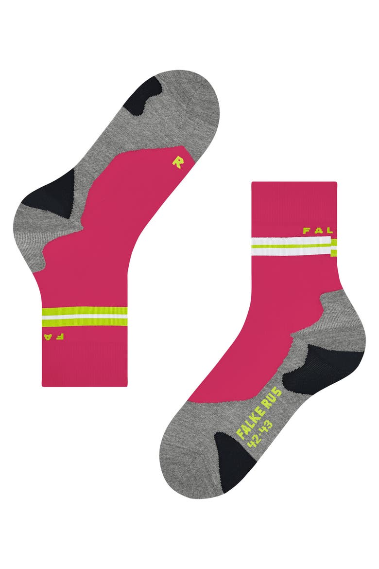 RU5 Race Running Socks, Alternate, color, Rose
