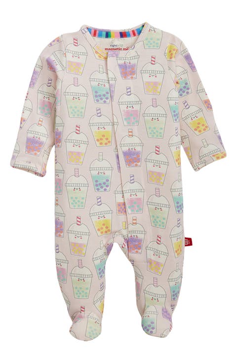 Boba Bea-Tea Right Fit Magnetic Footie (Baby)