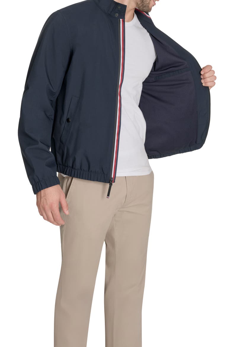 Stretch Bomber Jacket, Alternate, color, NAVY