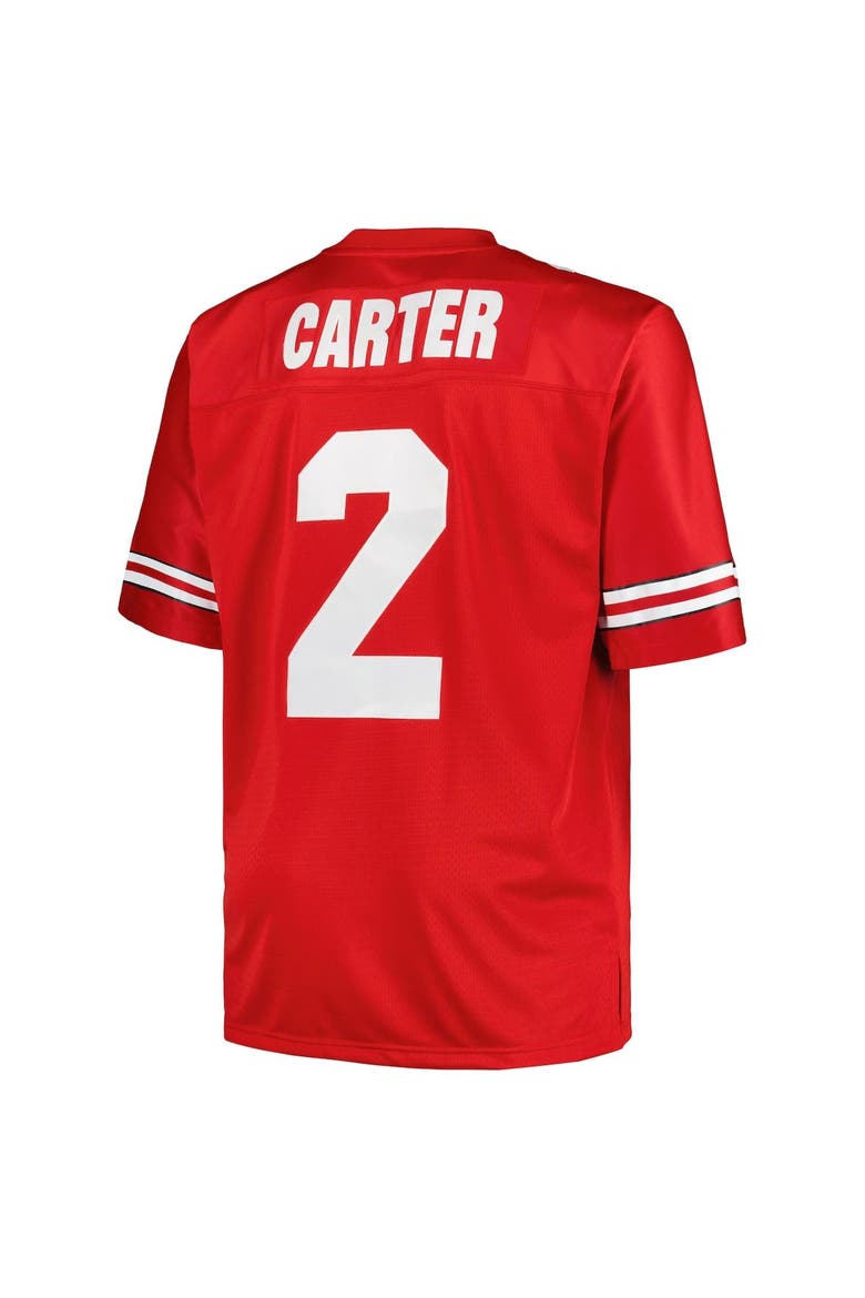 Men's Mitchell & Ness Cris Carter Scarlet Ohio State Buckeyes Big & Tall Legacy Jersey, Alternate, color, Scarlet