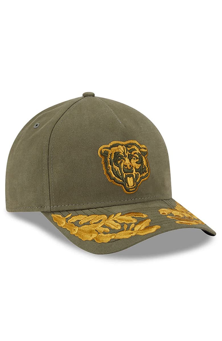 New Era x Alpha Industries Men's New Era x Alpha Industries  Olive Chicago Bears A-Frame 9FORTY Adjustable Hat, Alternate, color, Olive