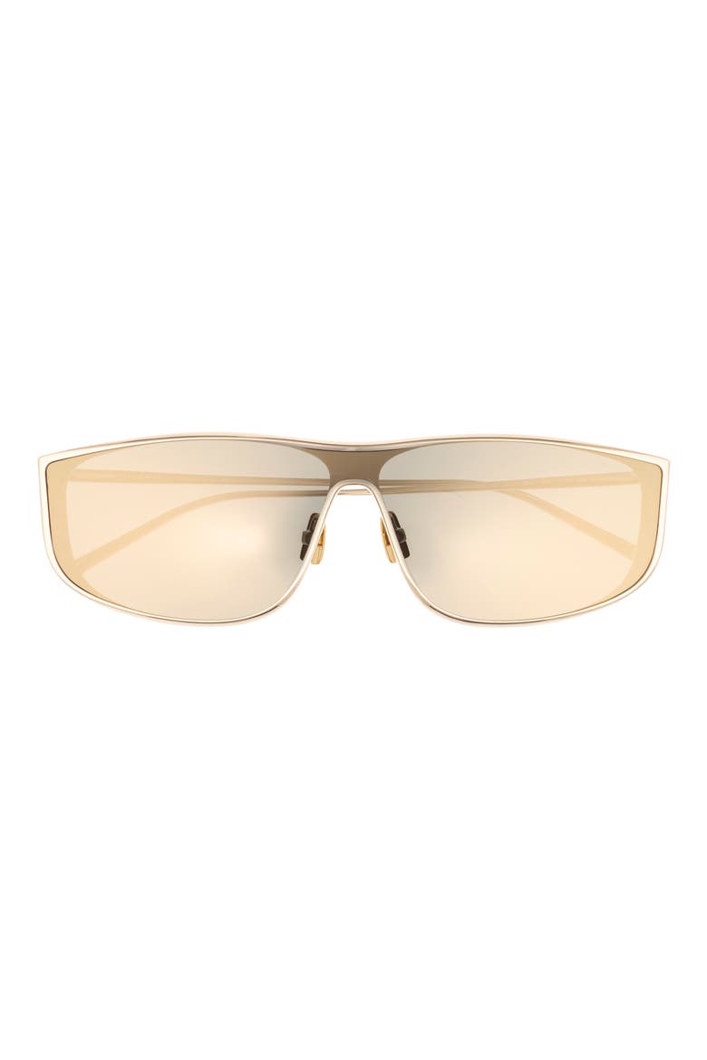 99mm Shield Sunglasses, Main, color, GOLD GOLD BRONZE