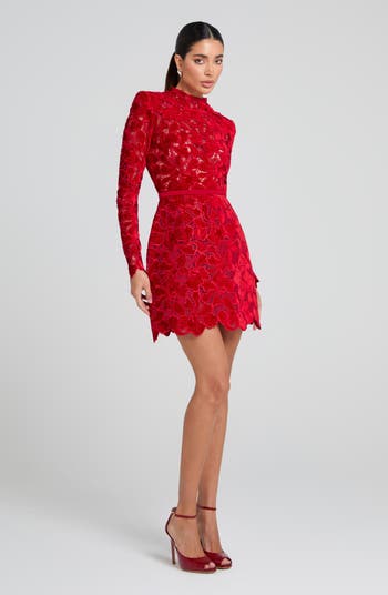 Lydia Lace Long Sleeve Minidress