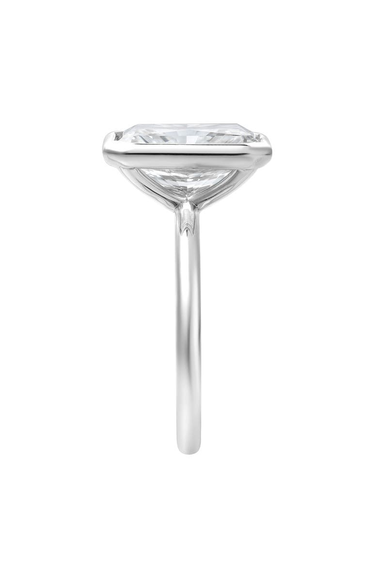 Sierra 14K Gold Radiant Bezel Lab Grown Diamond Solitaire Engagement Ring - 2 cts, Alternate, color, 14K White Gold