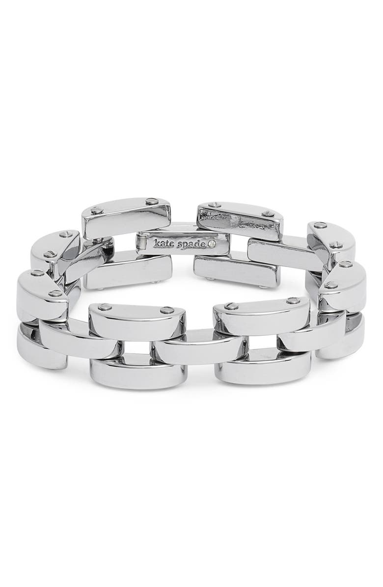 Kate Spade New York sliced scallops chain bracelet, Main, color, 