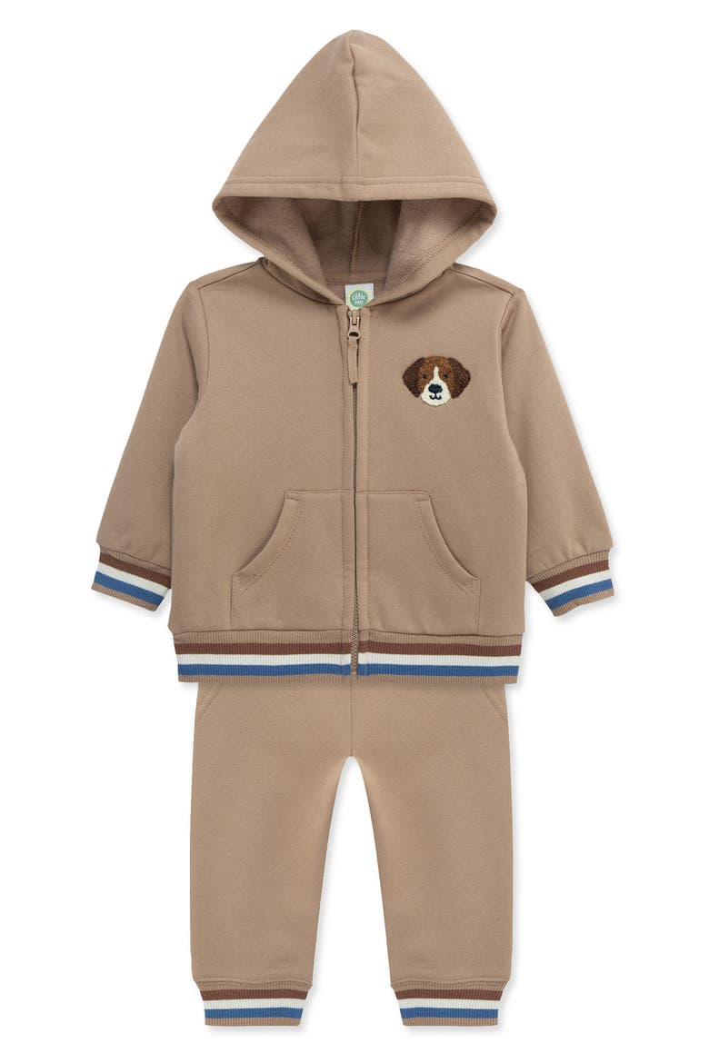 Puppy Hoodie & Joggers Set, Alternate, color, TAN
