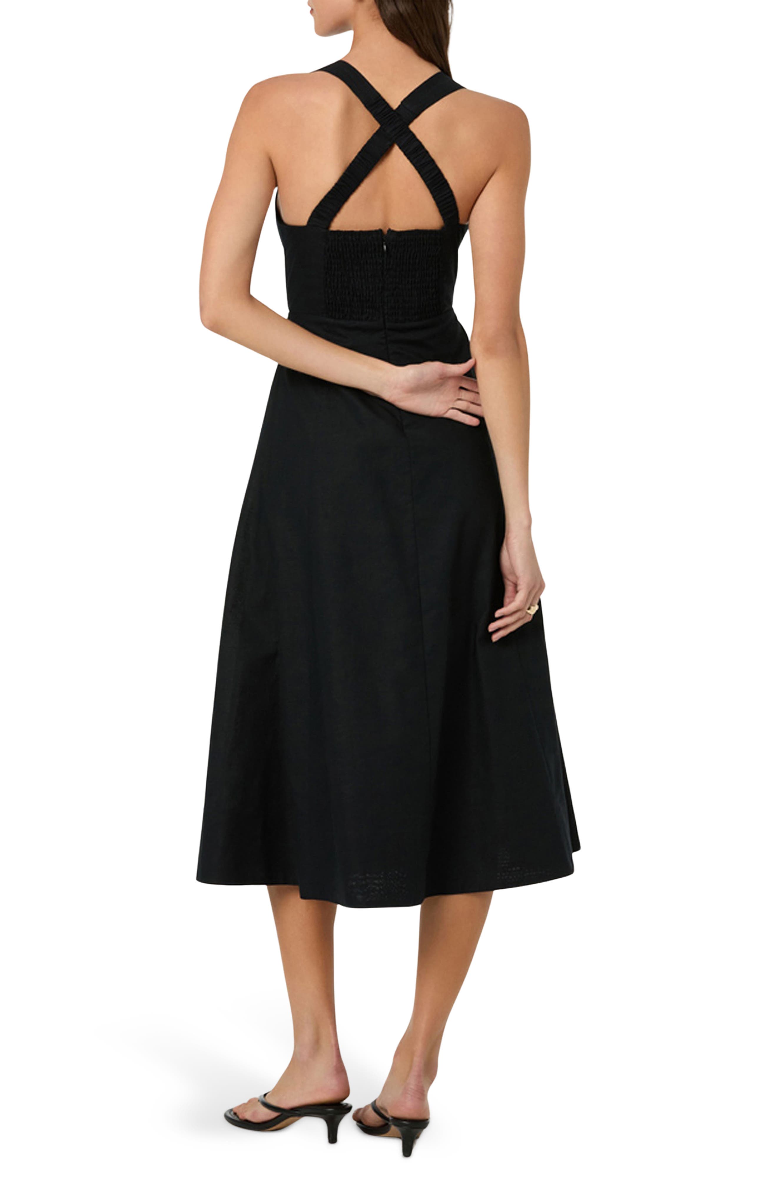 Cross Back Sleeveless Midi Dress - image 2