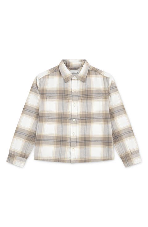 Kids' Traditoinal Plaid Flannel Button-Up Shirt (Little Kid & Big Kid)