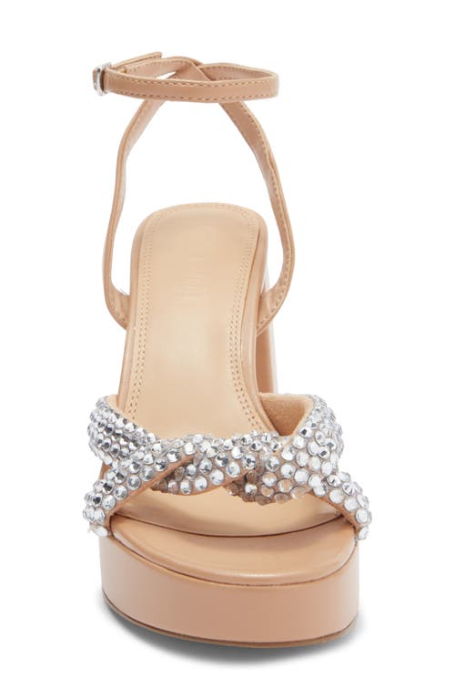 Steve Madden Martini Rhinestone Platform Sandal In Multi