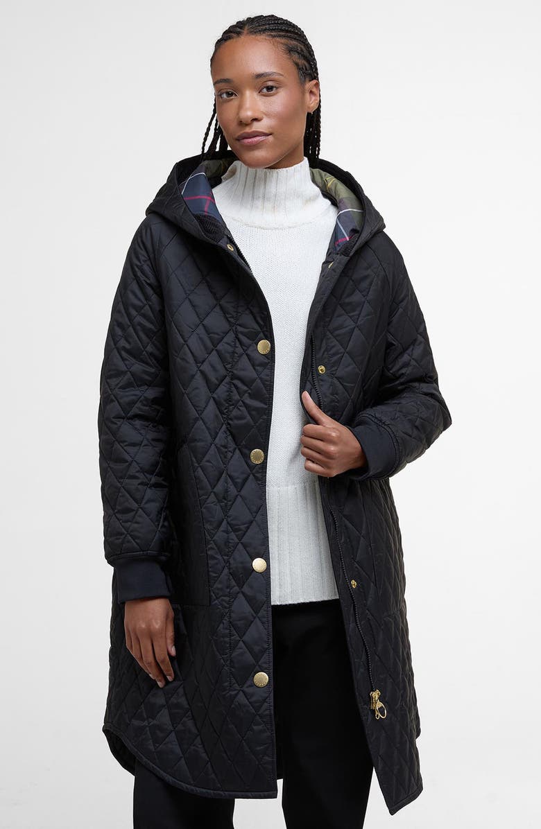 Barbour Hilary Longline Quilted Jacket, Alternate, color,