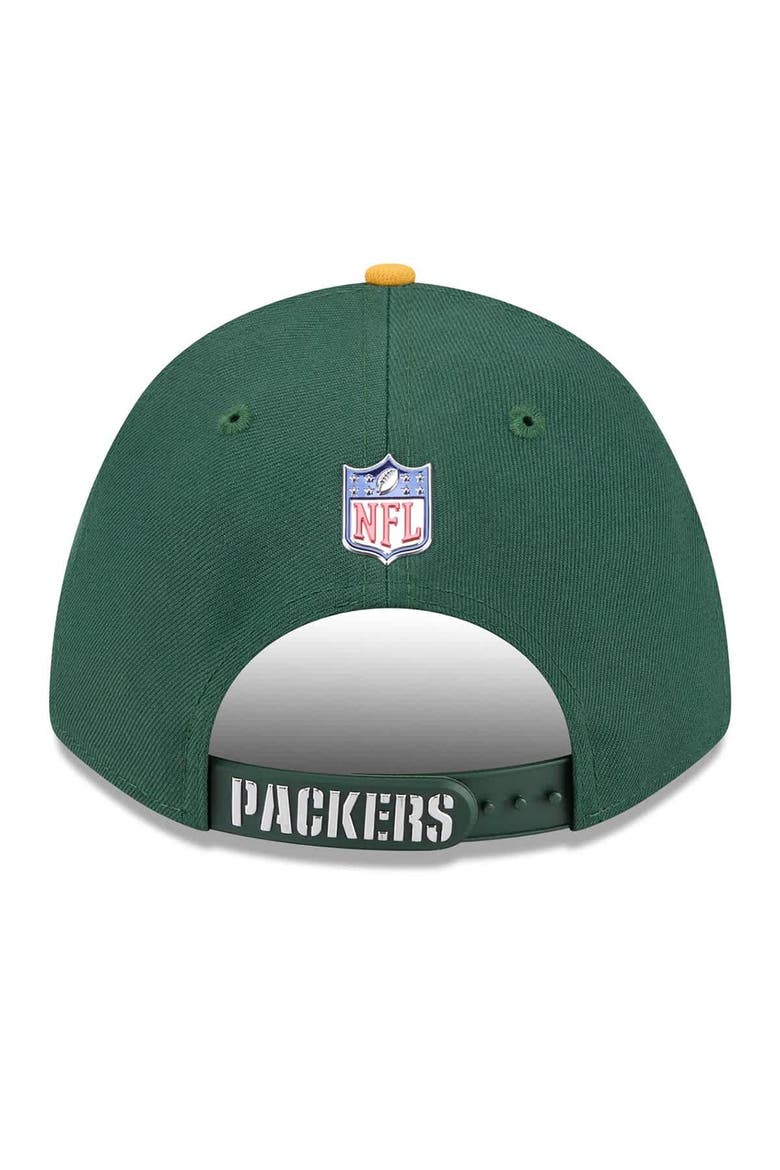 Men's New Era  Green/Gold Green Bay Packers 2026 NFL Draft 9FORTY M-Crown Adjustable Hat, Alternate, color, Green