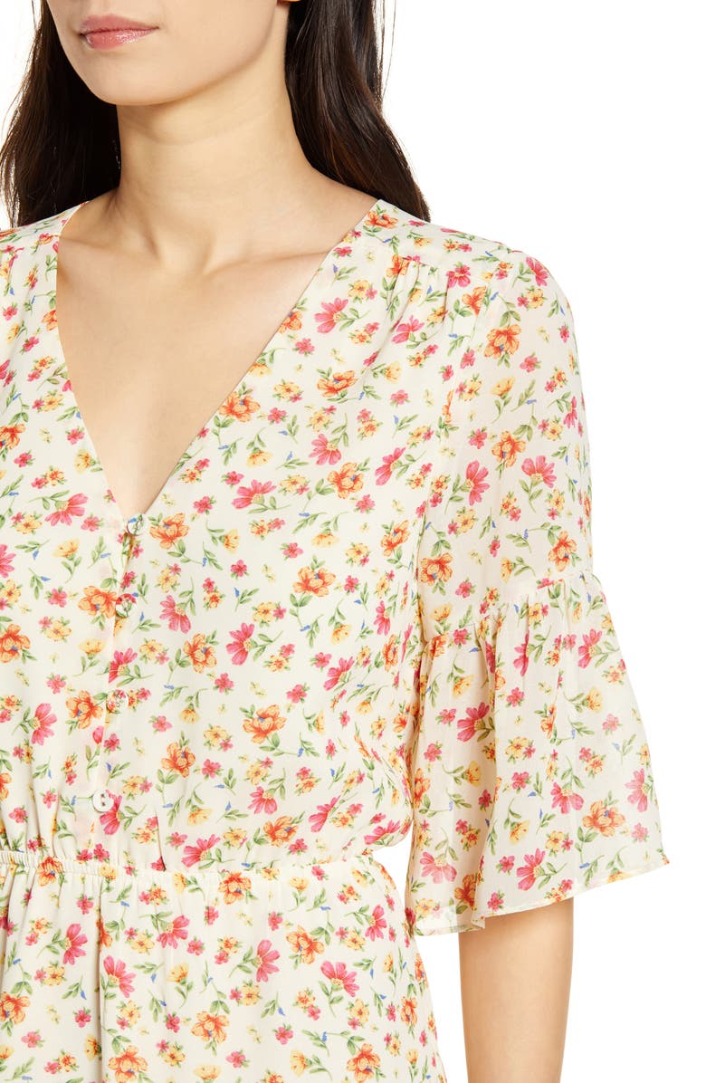 Lost + Wander Love in Bloom Floral Minidress, Alternate, color,