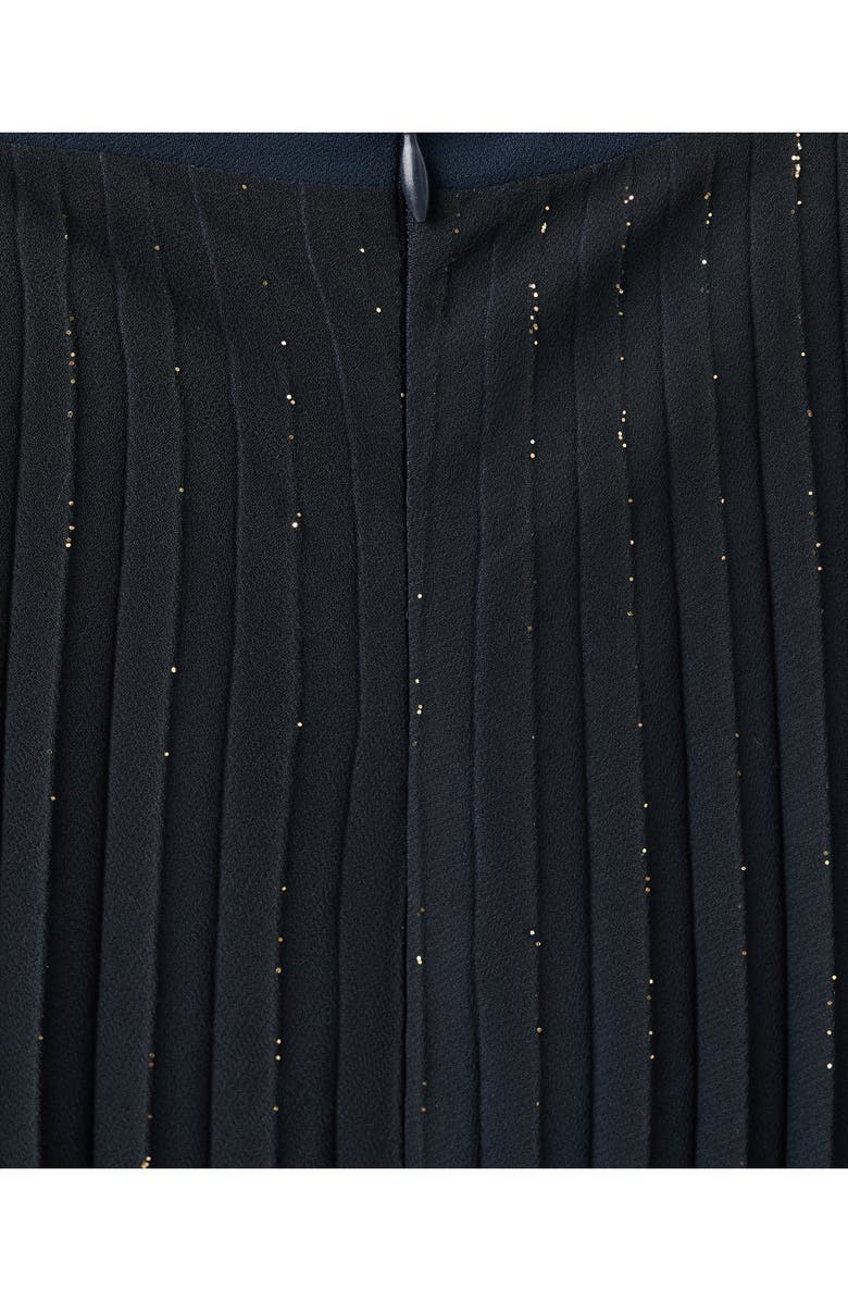 MANGO Pleated A-Line Skirt, Alternate, color, Night Blue