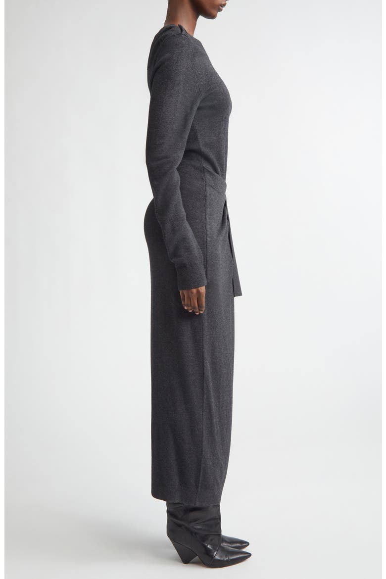 Jozira Long Sleeve Sweater Dress, Alternate, color, ANTHRACITE