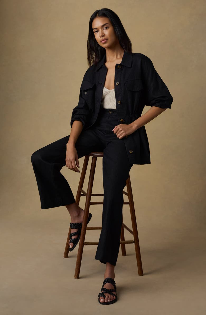 Faherty Sun Strider Utility Jacket, Alternate, color, Black