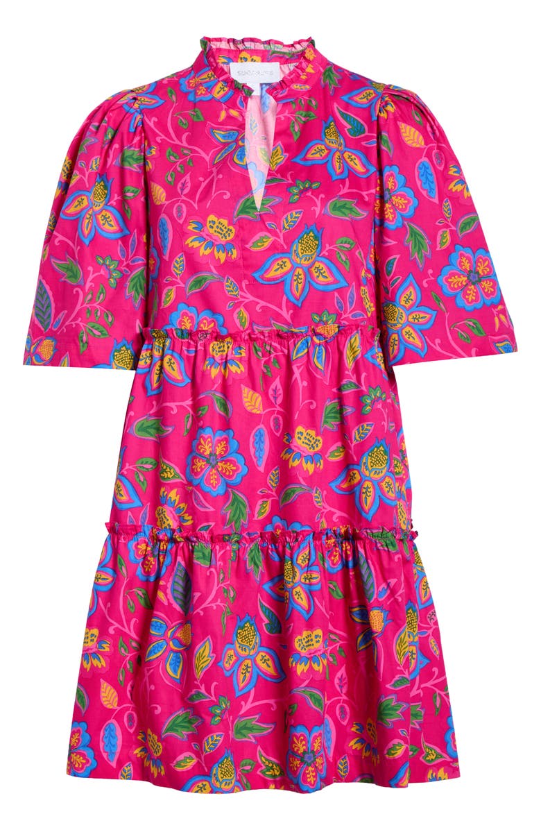 SUGARLIPS Signy Floral Cotton Shift Dress, Main, color, 