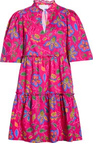 SUGARLIPS Signy Floral Cotton Shift Dress
