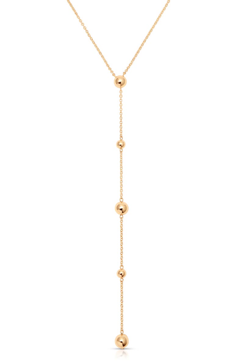 Ettika Pop the Bubbly Y-Necklace, Alternate, color, Gold