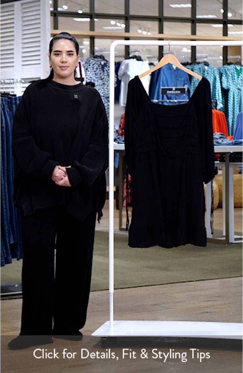 Arden Pleated Clip Dot Minidress, sales video thumbnail