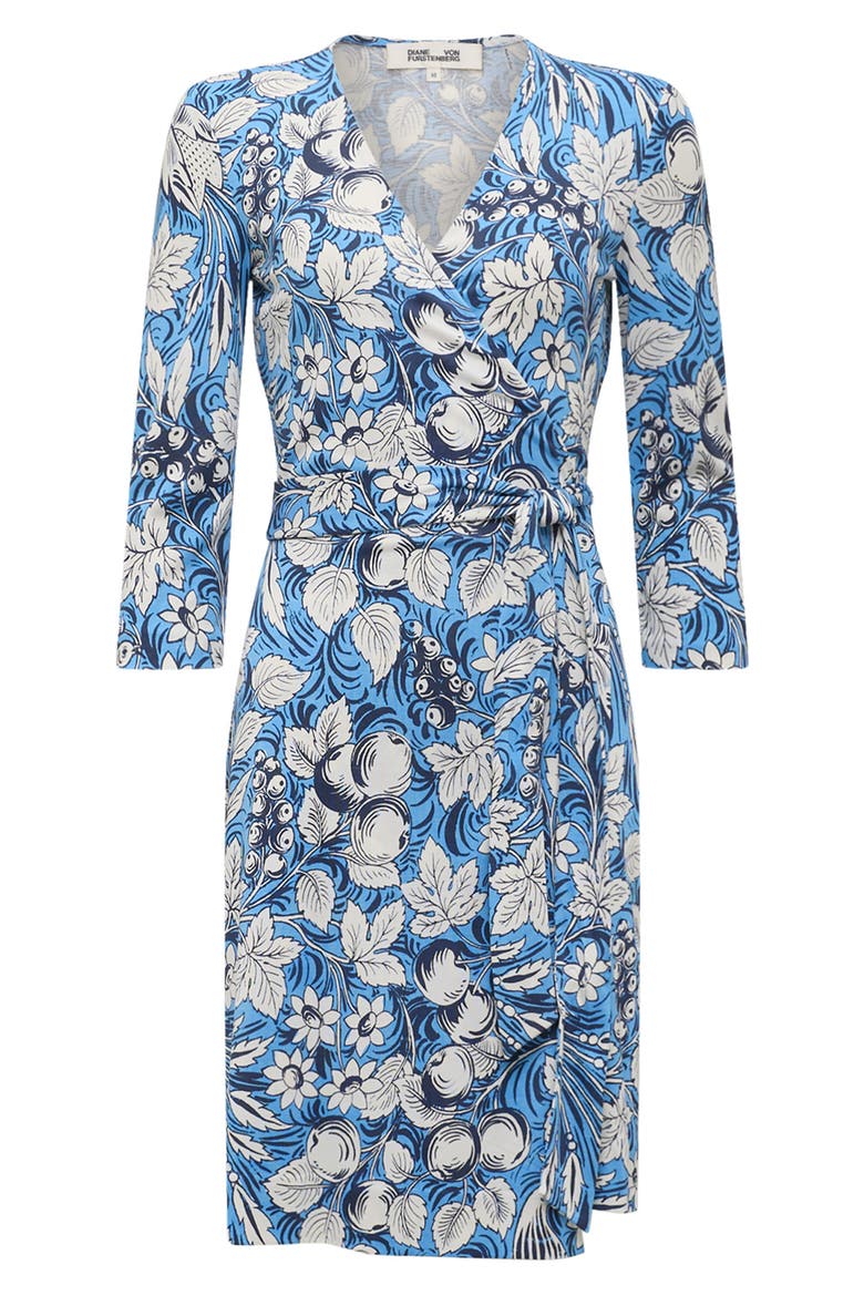 Silk Wrap Dress, Alternate, color, BIRD OF PARADISE IVORY