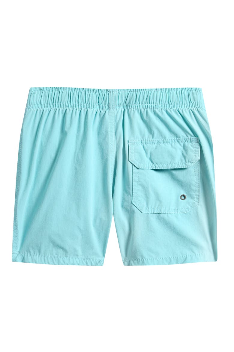 Kids' Vintage Wash Volley Swim Trunks, Alternate, color, AQUA