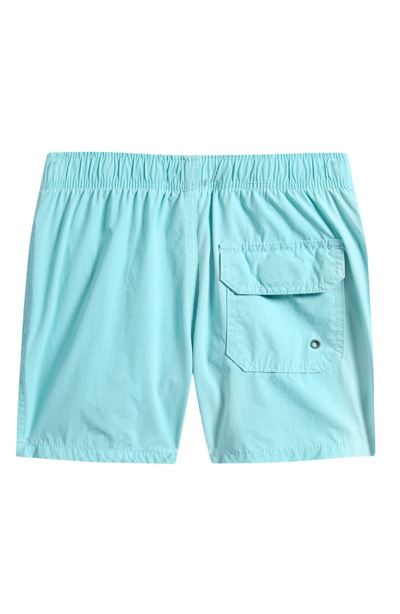 Vintage Summer Kids' Vintage Wash Volley Swim Trunks, Alternate, color, Aqua