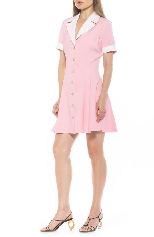 Alexia Admor Linus Collared Dress In Pink