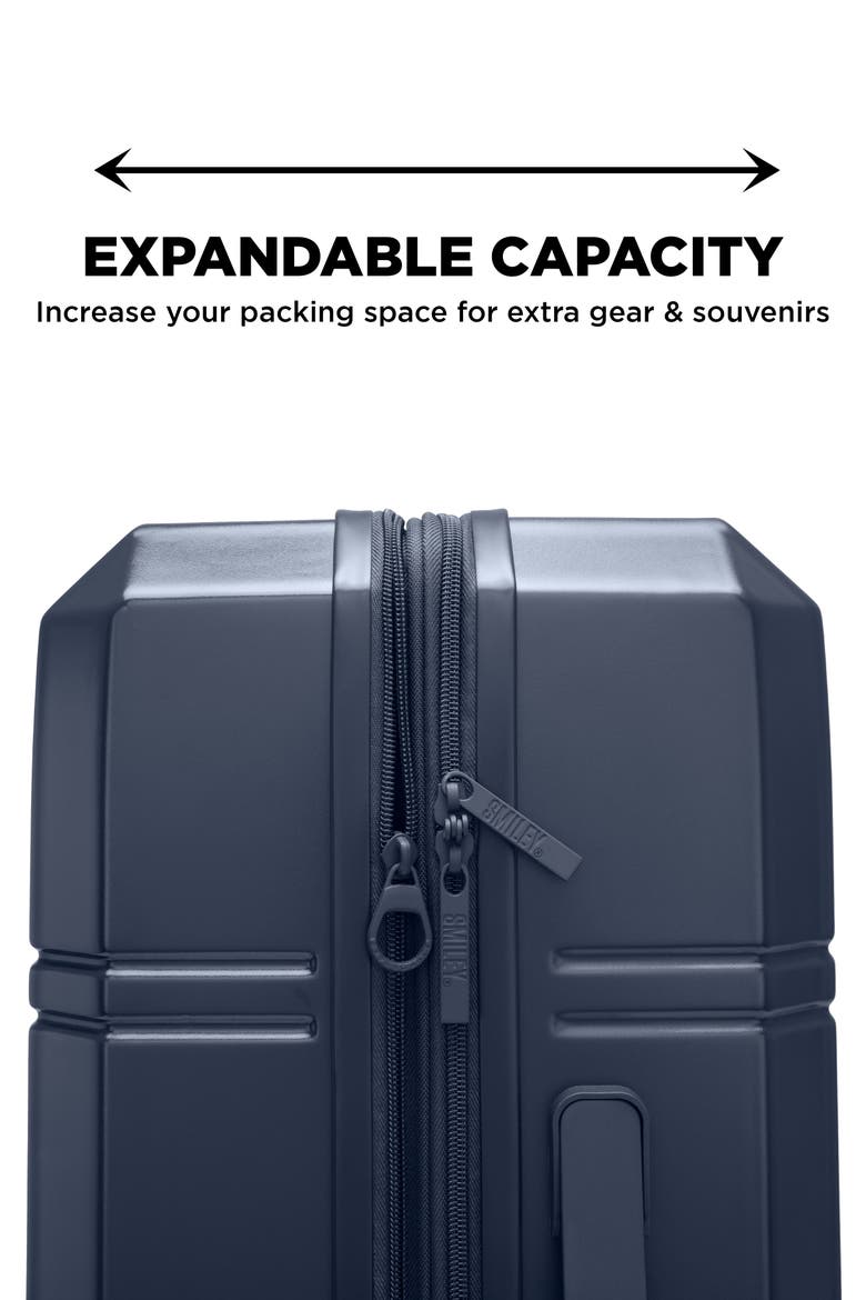 Cheerful Cruiser 3-Piece Expandable Hardside Spinner Luggage Set | Navy, Alternate, color, Navy