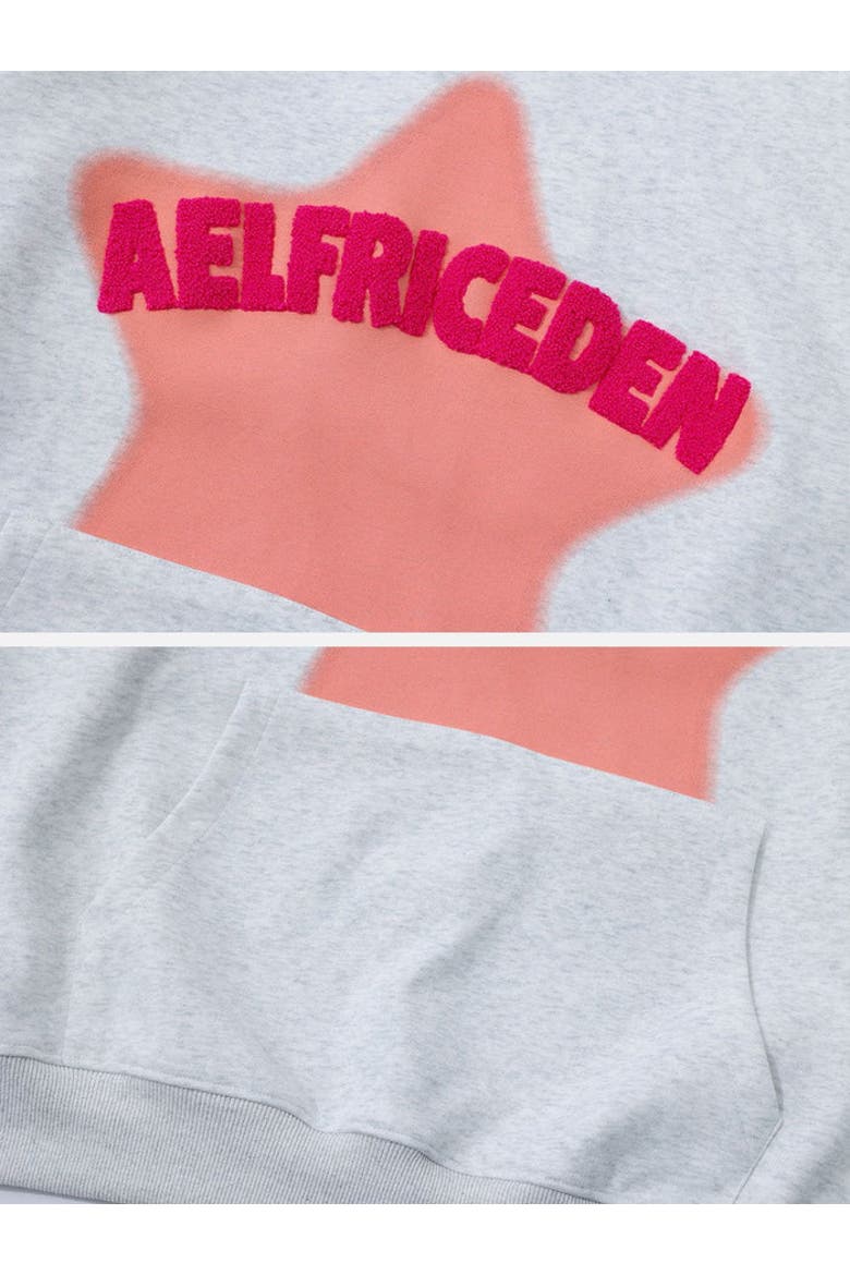 Vintage Embroidery Eden Star Hoodie, Alternate, color, Light Grey