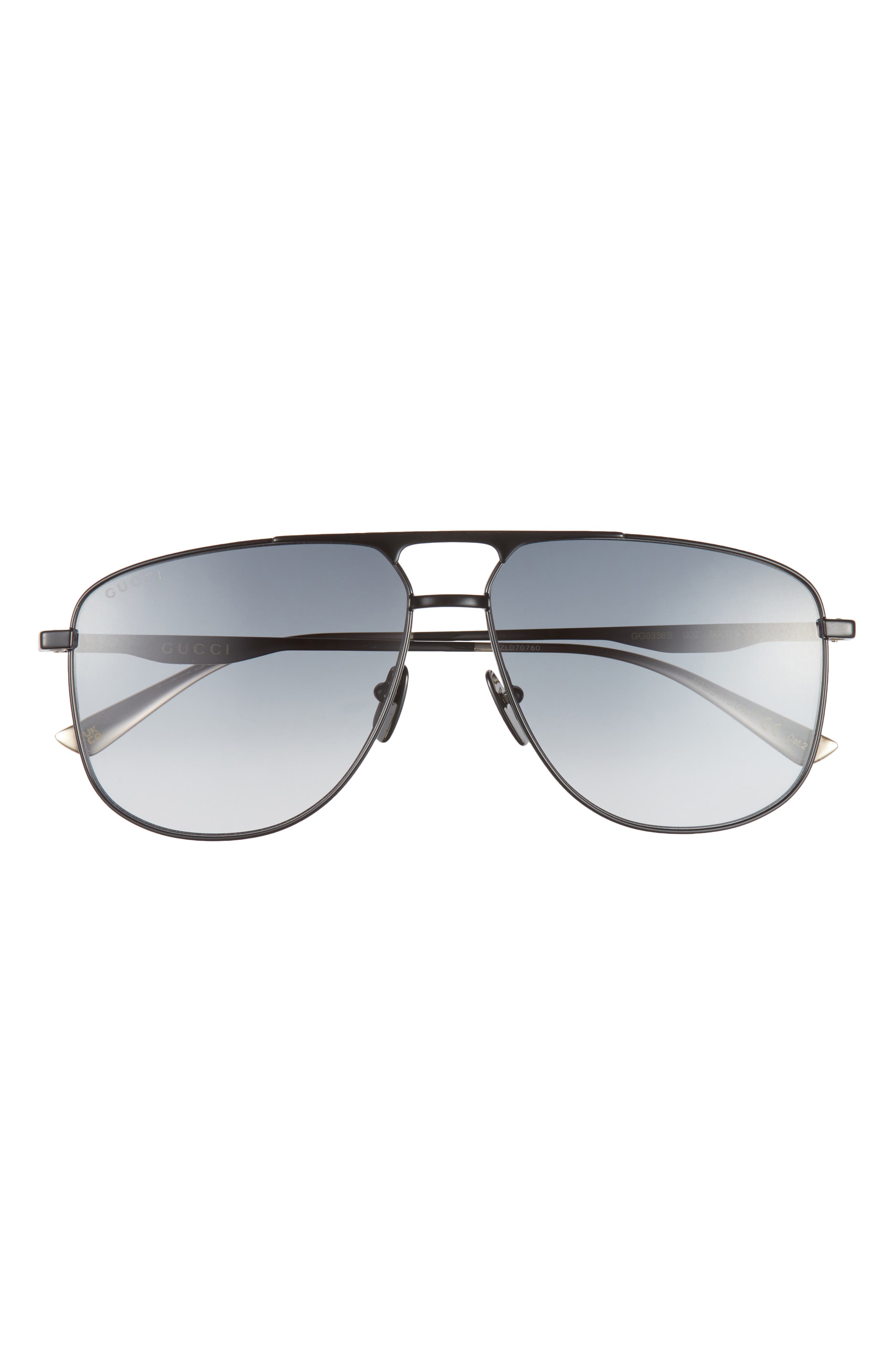 Gucci 60mm Aviator Sunglasses